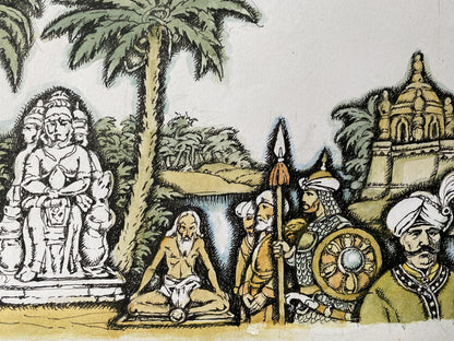 Watercolor, Ink, painting India Litvinov Oleg Arkad'yevich