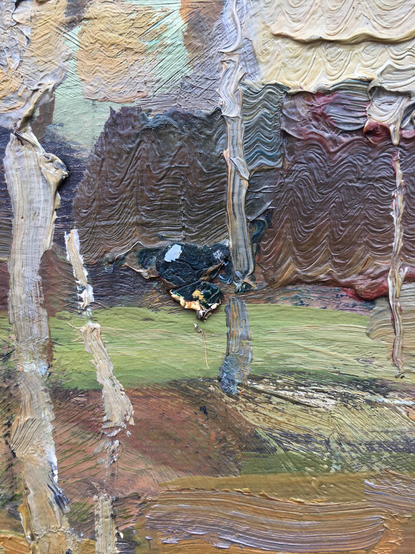 Oil painting Twilight in the forest Bloshenko Anatoly Mikhailovich