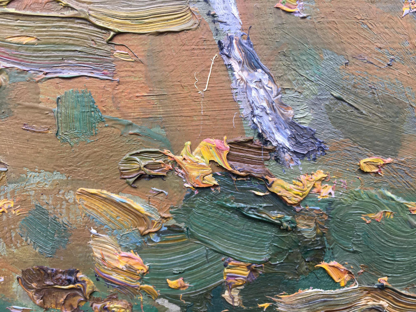 Oil painting Twilight in the forest Bloshenko Anatoly Mikhailovich