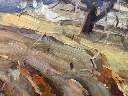 Oil painting In field Bloshenko Anatoly Mikhailovich