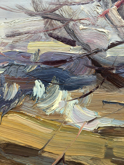 Oil painting In field Bloshenko Anatoly Mikhailovich