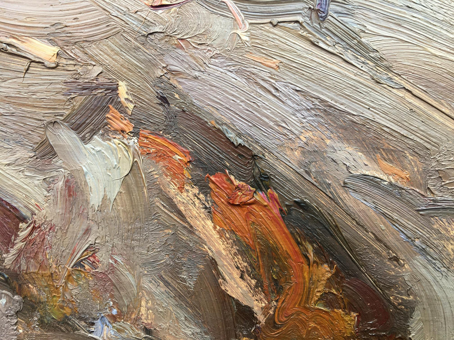 Oil painting In field Bloshenko Anatoly Mikhailovich