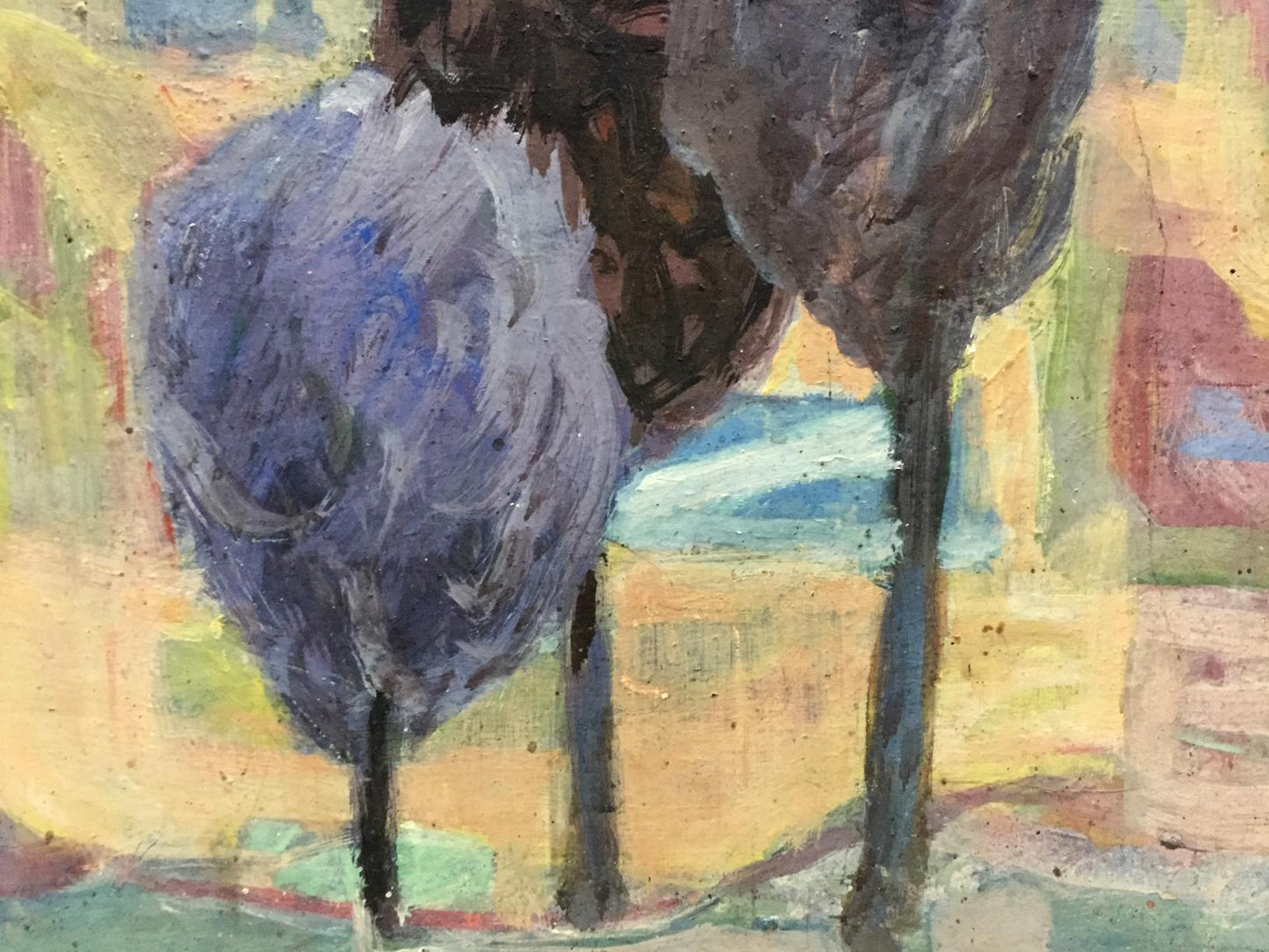 Konstantin Silovich Kachanov's abstract oil painting, "Artist's World"