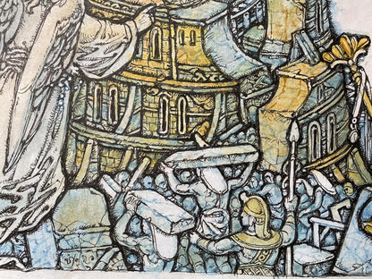 Watercolor, pencil, Ink, painting Babylon Litvinov Oleg Arkad'yevich