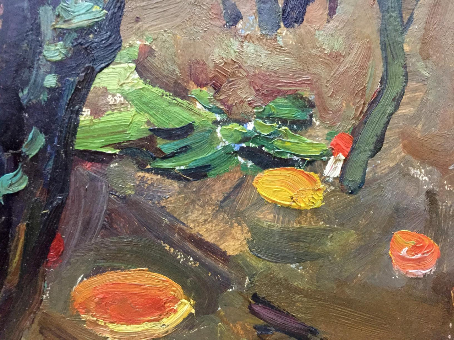 Oil painting Mushroom glade Moses Faybovich Gantman