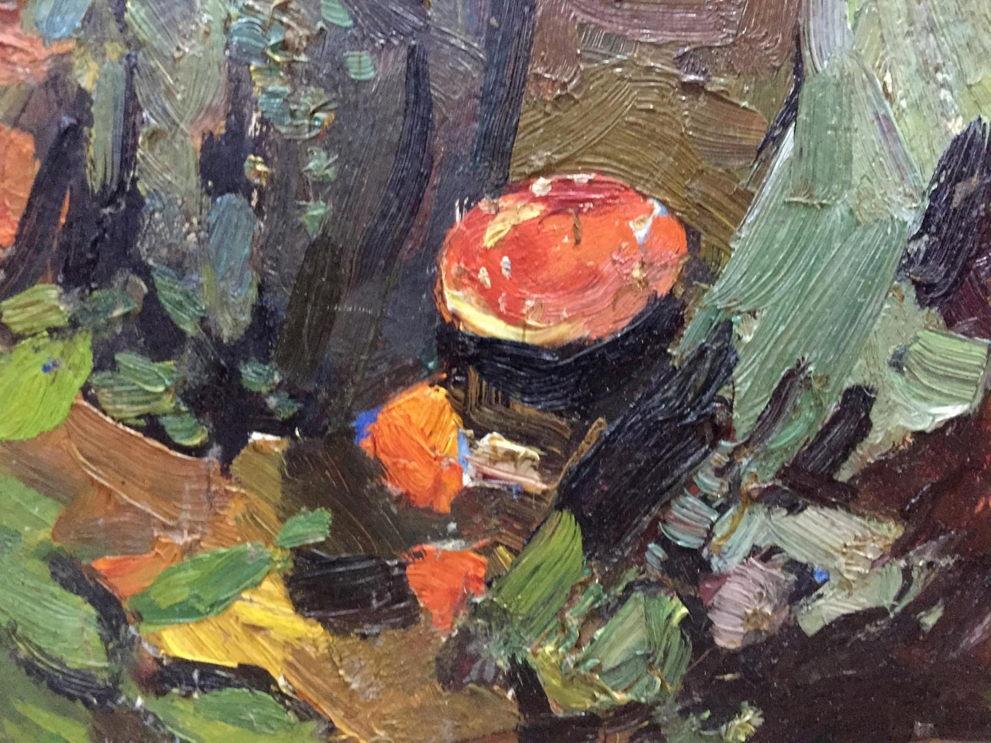 Oil painting Mushroom glade Moses Faybovich Gantman