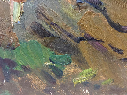 Oil painting Mushroom glade Moses Faybovich Gantman