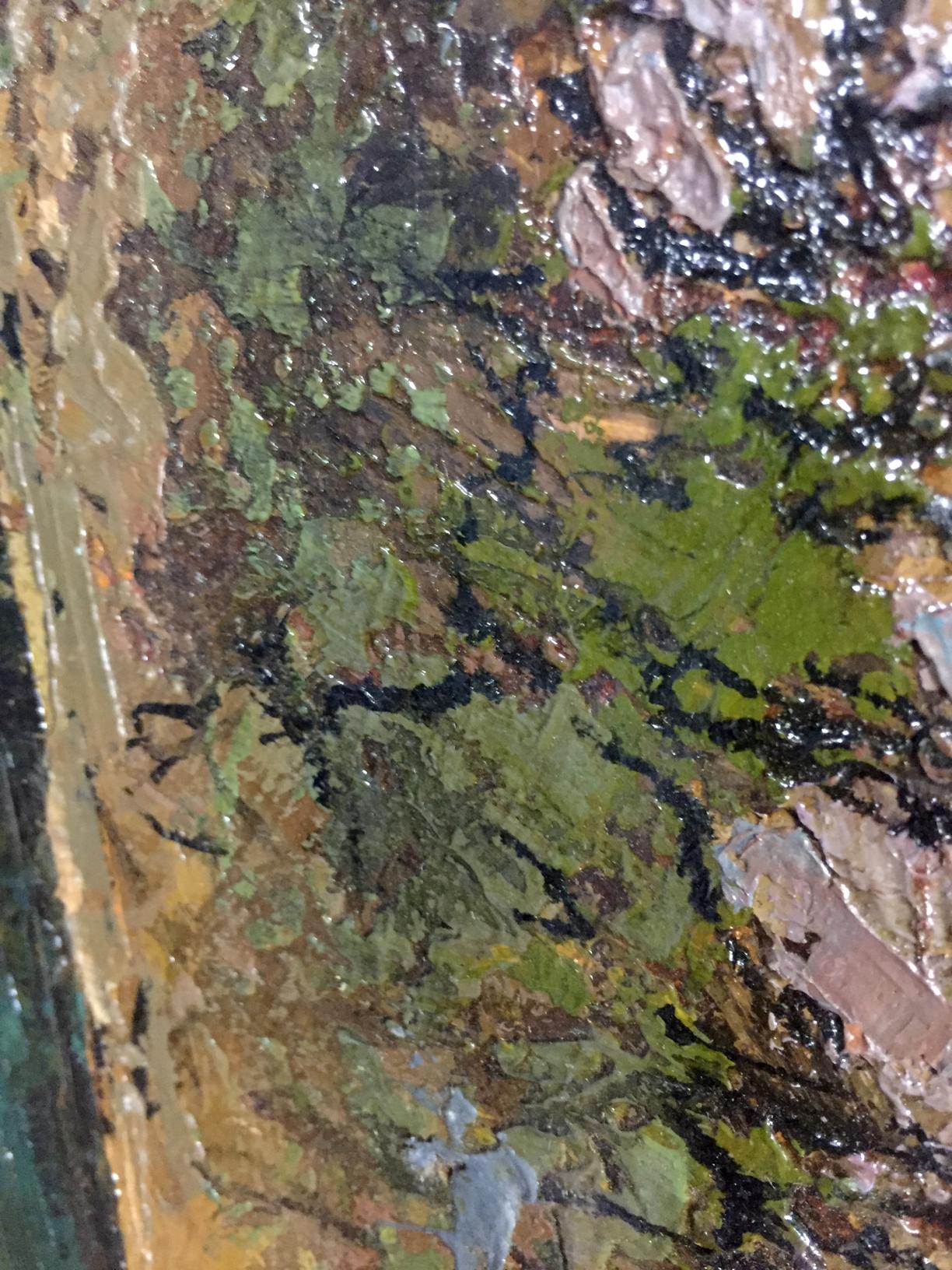 Oil painting titled "Evening is Coming