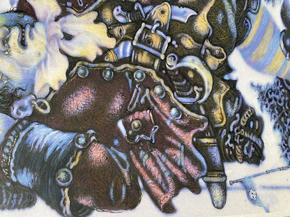 Pencil painting One-legged pirate Oleg Litvinov