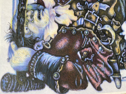 Pencil painting One-legged pirate Oleg Litvinov
