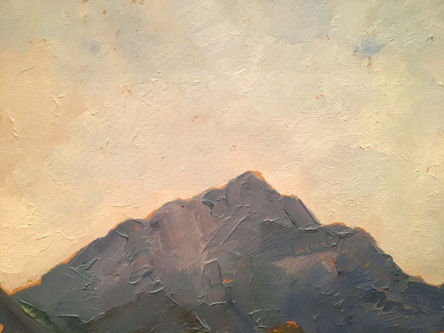 Oil painting Church by the river