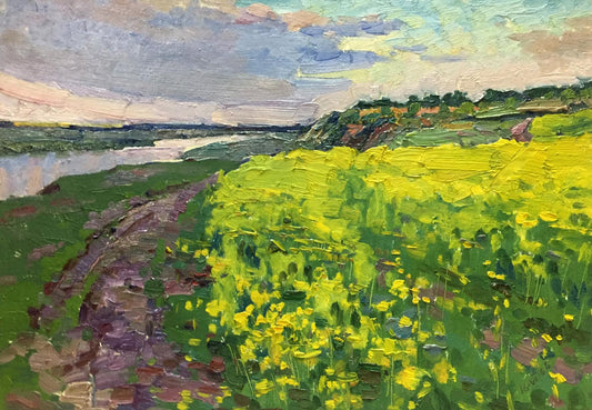 Oil painting Flower field Mordovets Andrey Nikitich
