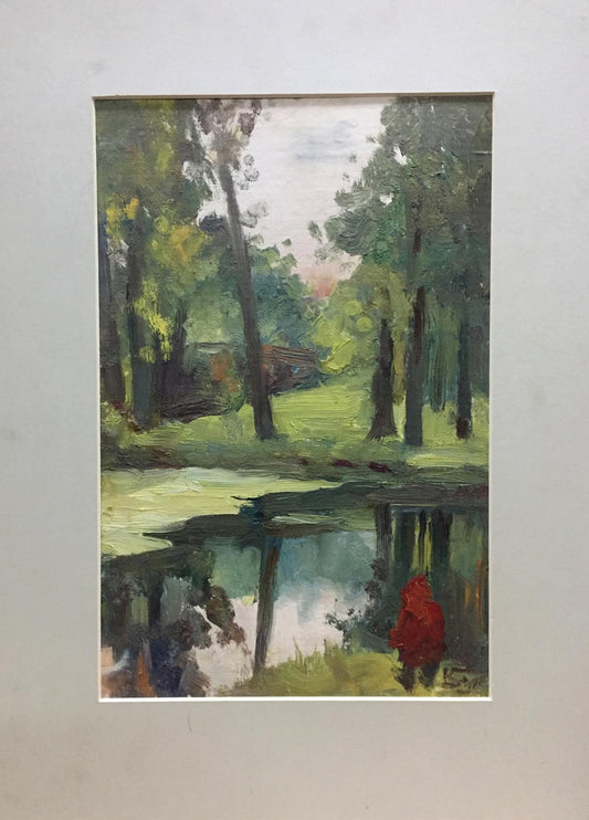 Oil painting Pond Fedir Zotykovych Konovalyuk