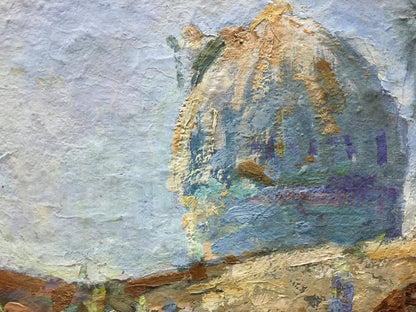 Oil painting Dreamer's Yard Puzyrevich Alexander Adamovich