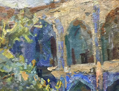 Oil painting Dreamer's Yard Puzyrevich Alexander Adamovich