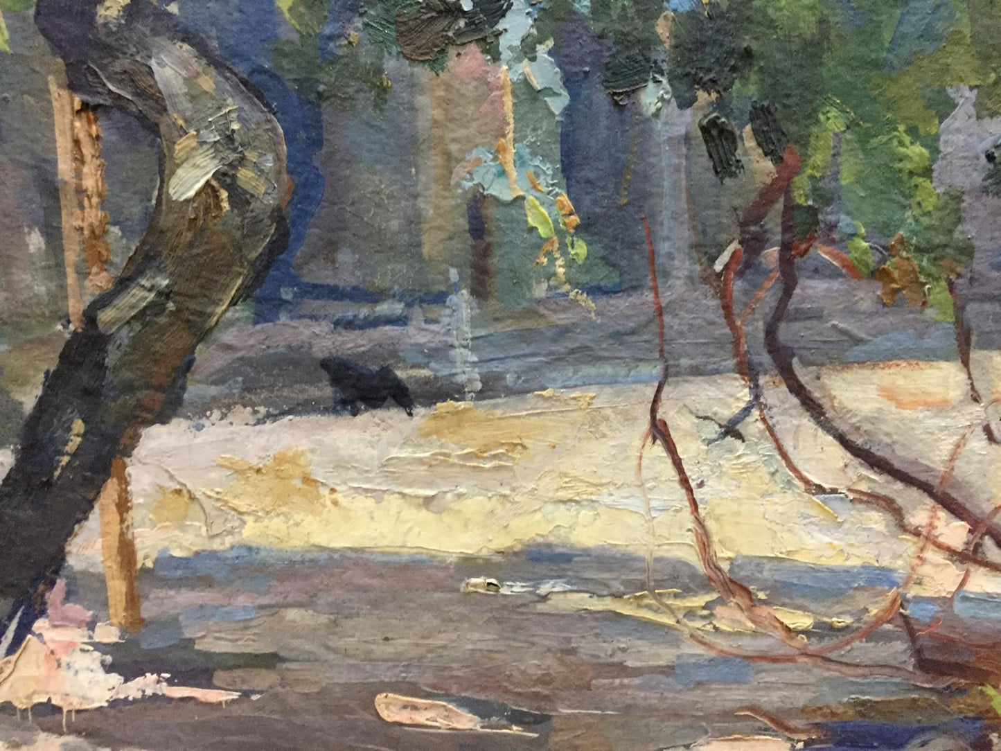 Oil painting Dreamer's Yard Puzyrevich Alexander Adamovich