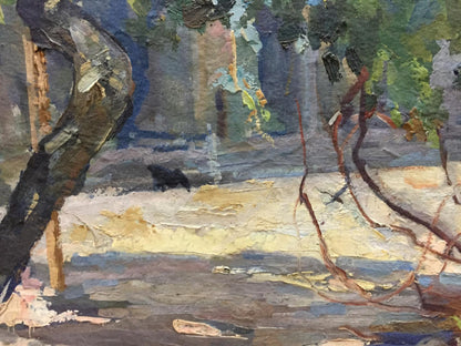 Oil painting Dreamer's Yard Puzyrevich Alexander Adamovich