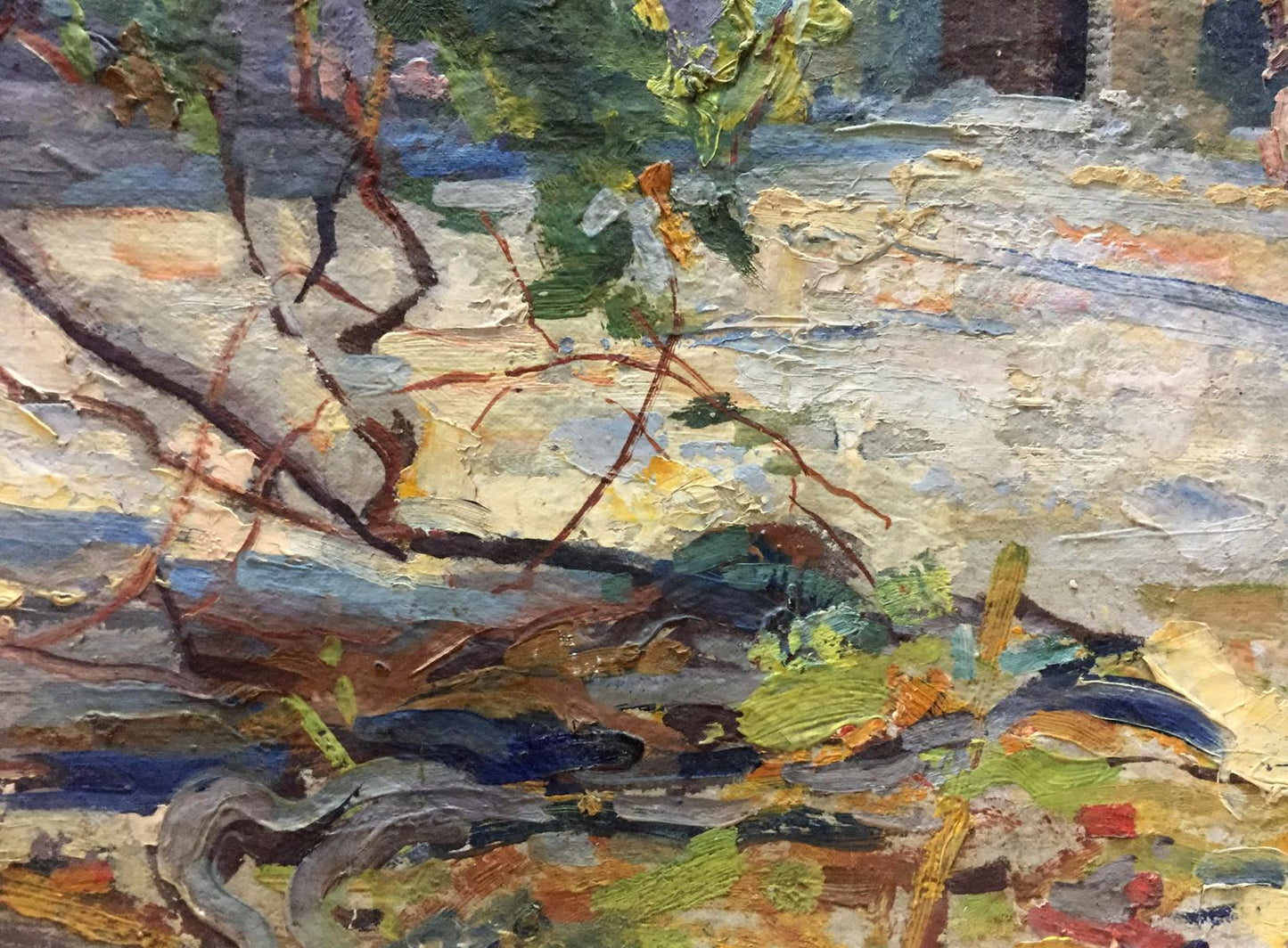 Oil painting Dreamer's Yard Puzyrevich Alexander Adamovich