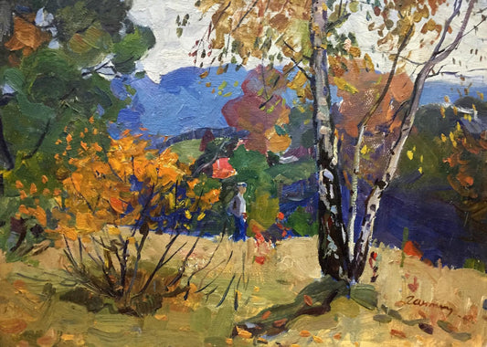Oil painting Autumn Moses Gantman