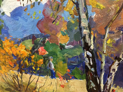 Oil painting Autumn Moses Gantman