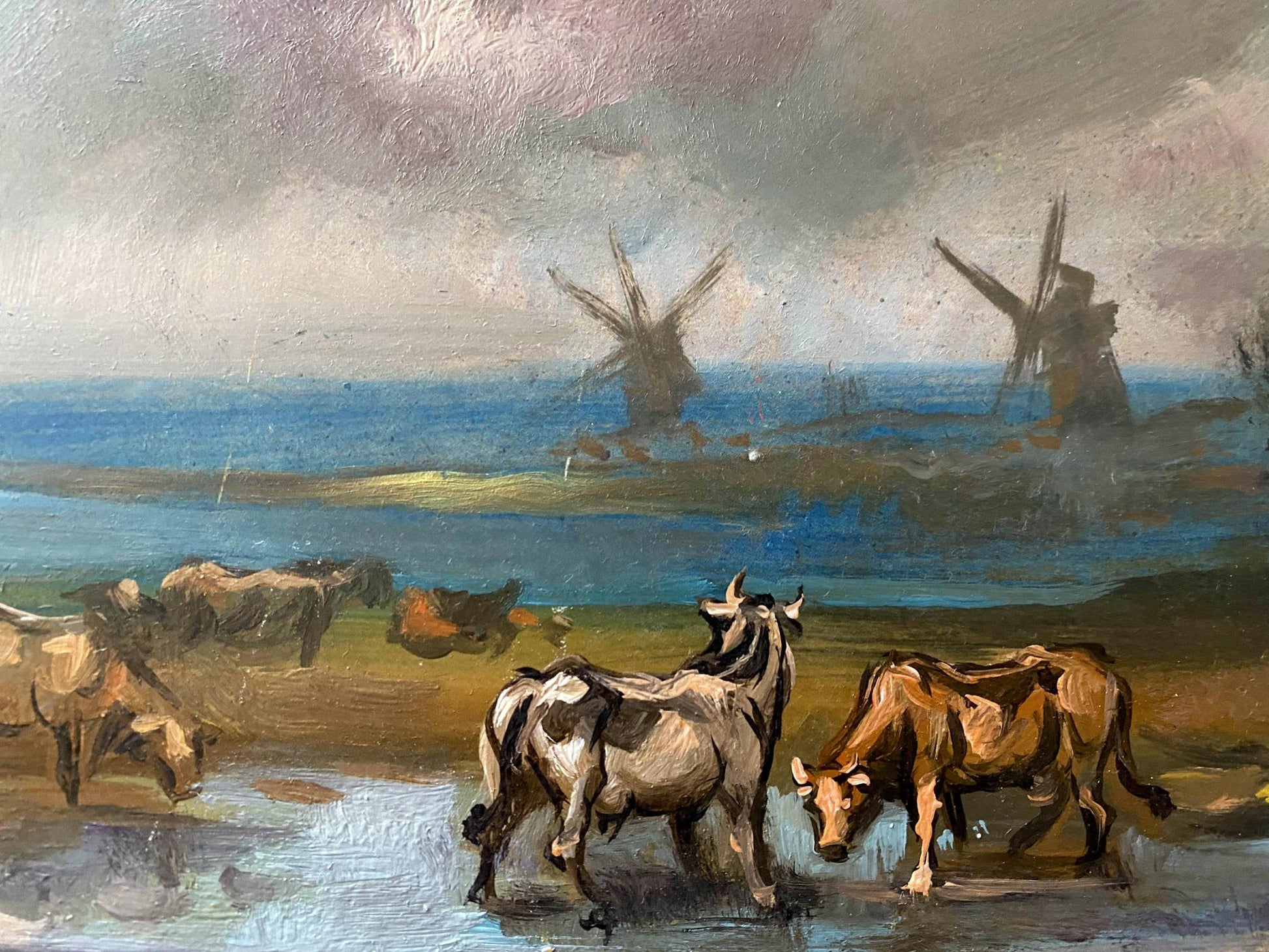 oil river painting