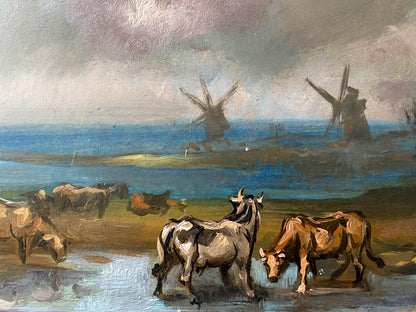 oil river painting
