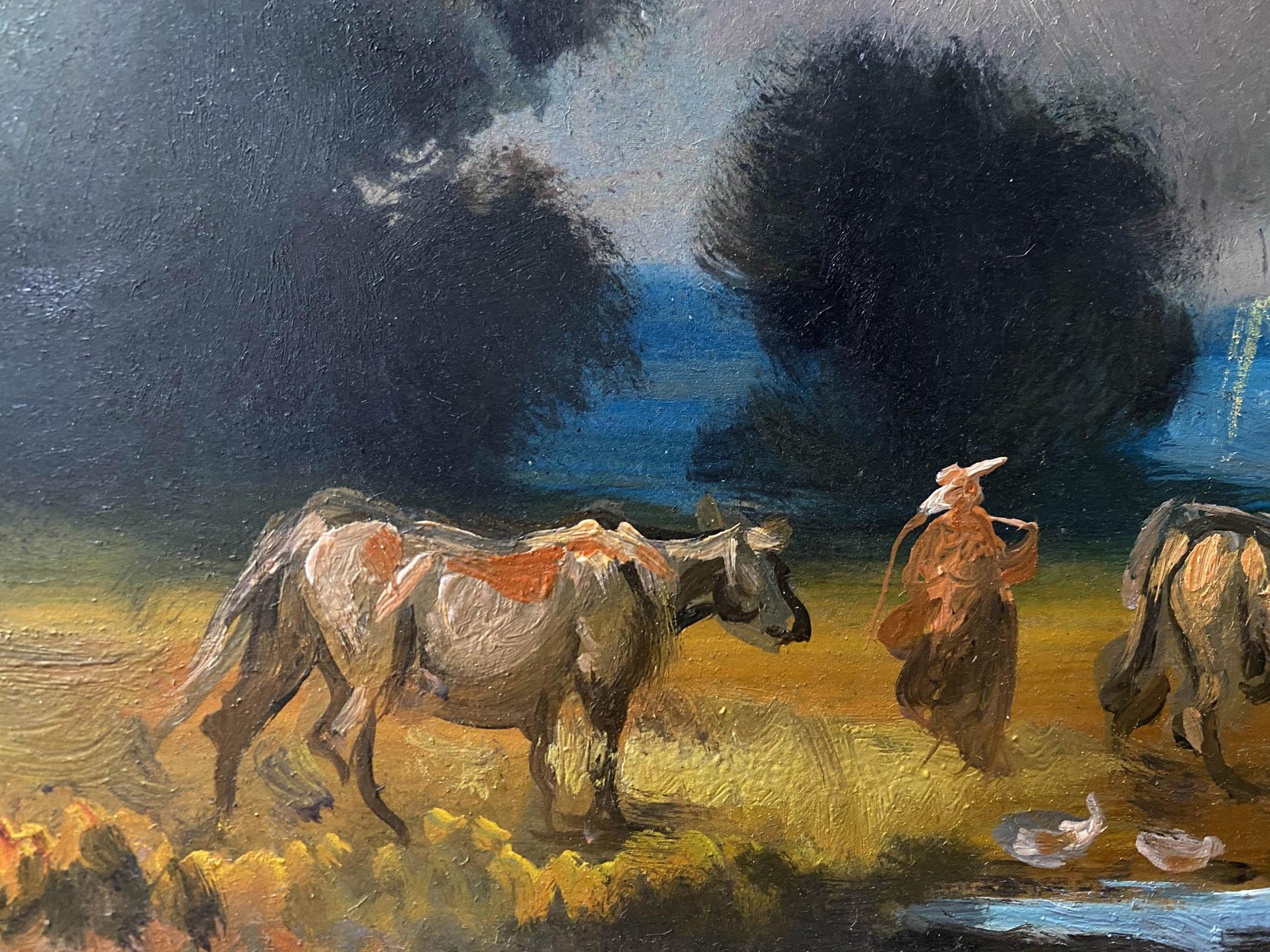 oil river painting