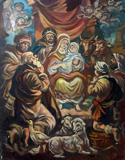 Oil painting Christmas buy