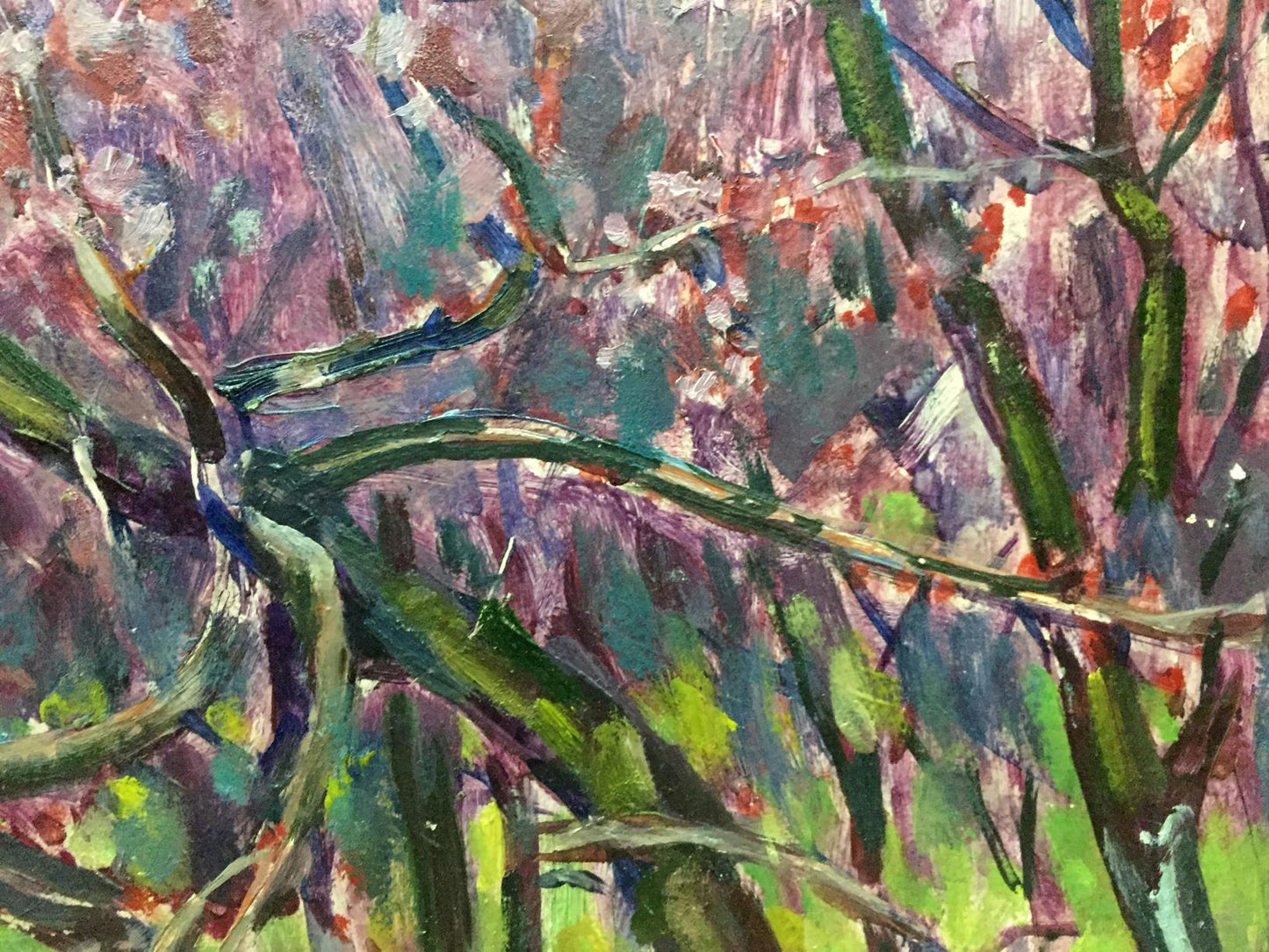 Oil painting Flower tree Vasetsky Grigory Stepanovich