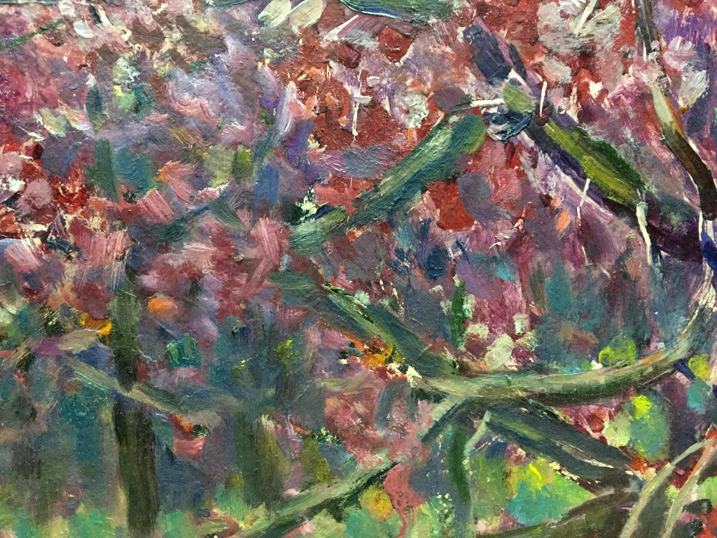 Oil painting Flower tree Vasetsky Grigory Stepanovich