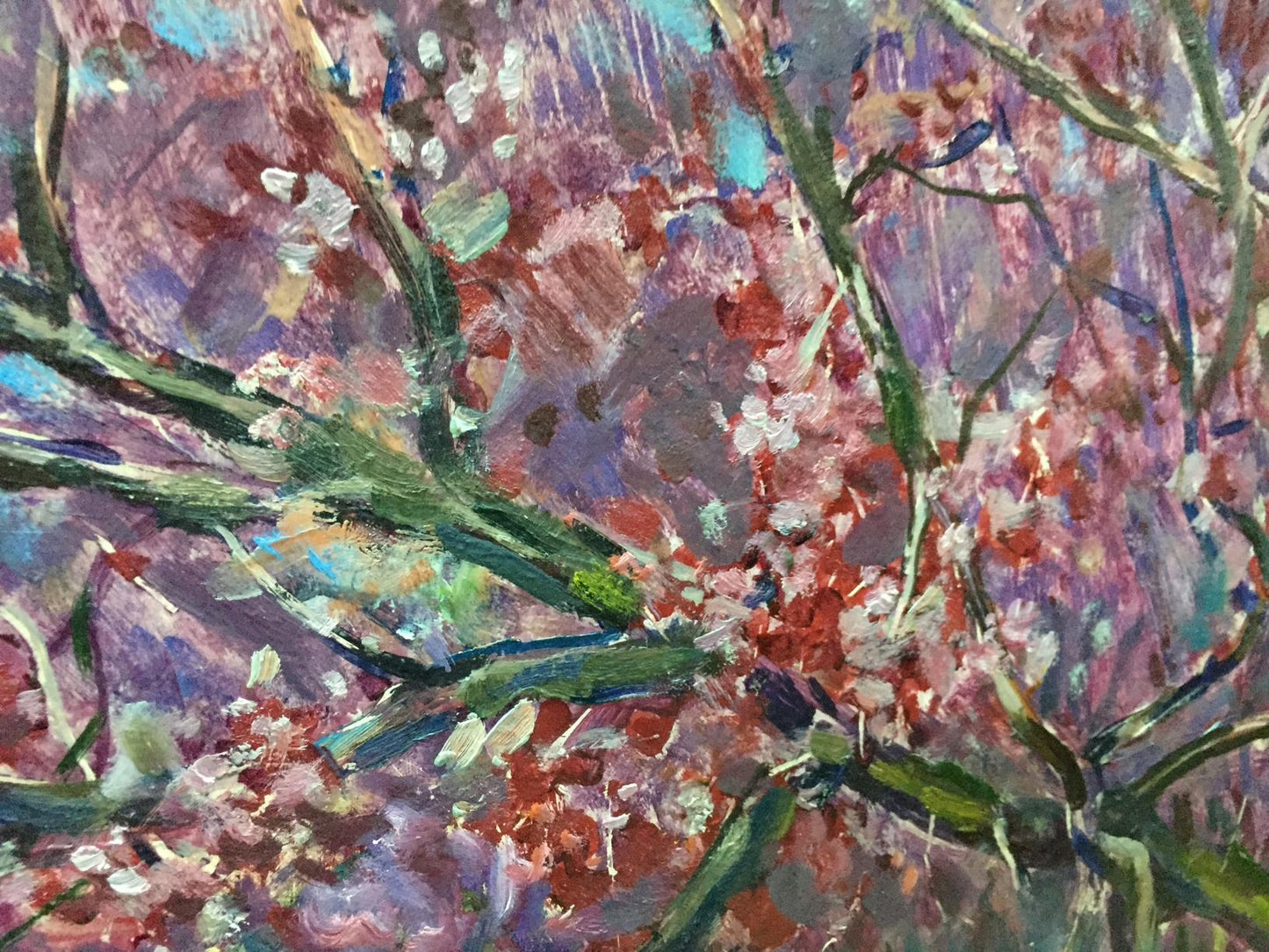 Oil painting Flower tree Vasetsky Grigory Stepanovich