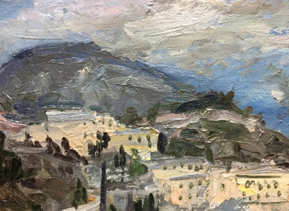 Oil painting City landscape Karelin Vyacheslav Dmitrievich