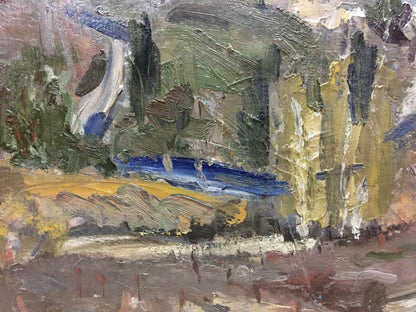 Oil painting City landscape Karelin Vyacheslav Dmitrievich