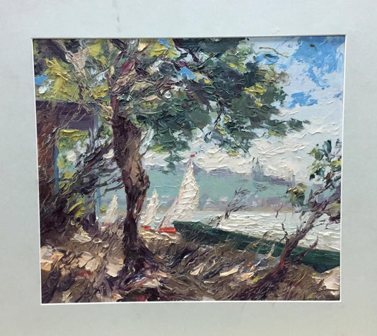 Oil painting Kiev. Wind Priymak B.N.