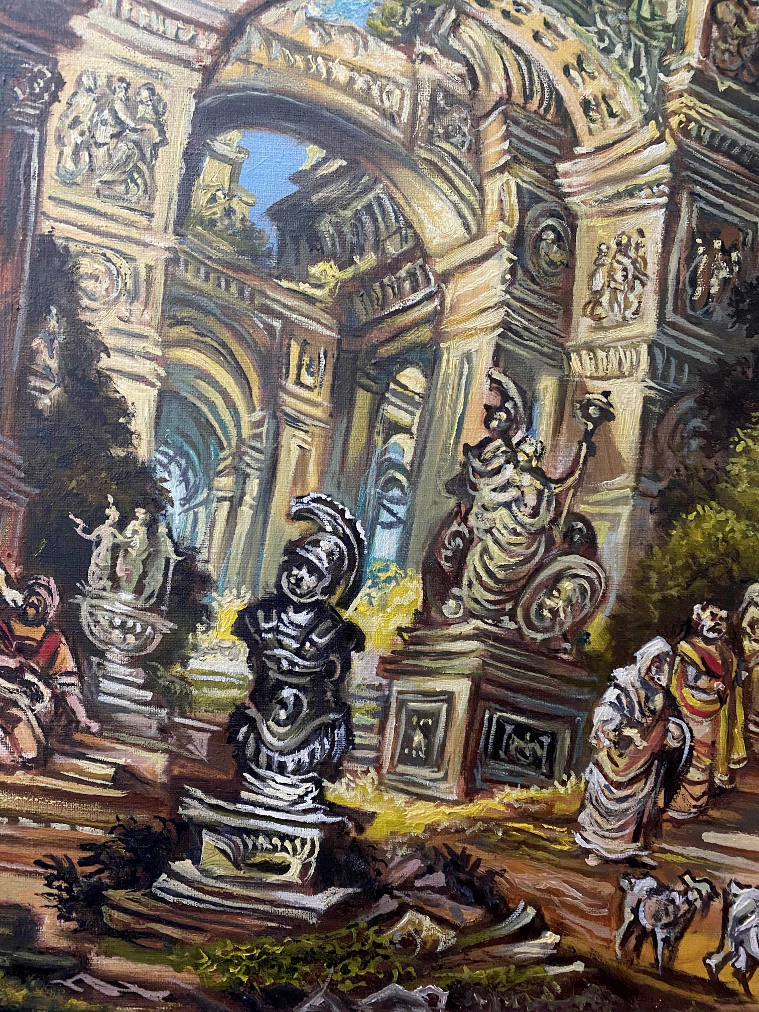 city painting art