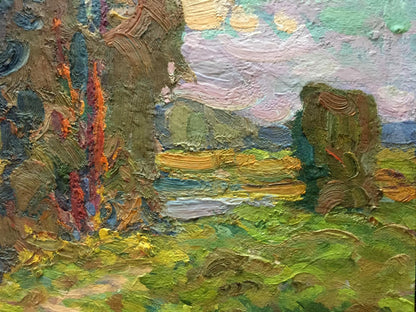 Oil painting Early morning Fomin Anatoly Nikiforovich