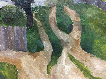 Oil painting Rural landscape Dulfan Lucien Veniaminovich