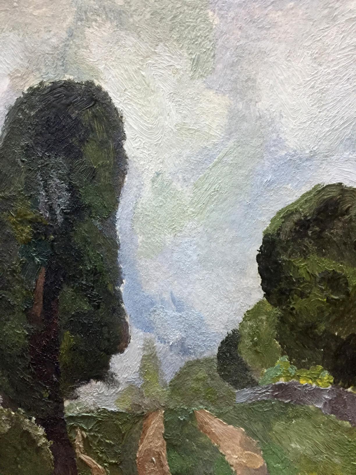 Oil painting Rural landscape Dulfan Lucien Veniaminovich