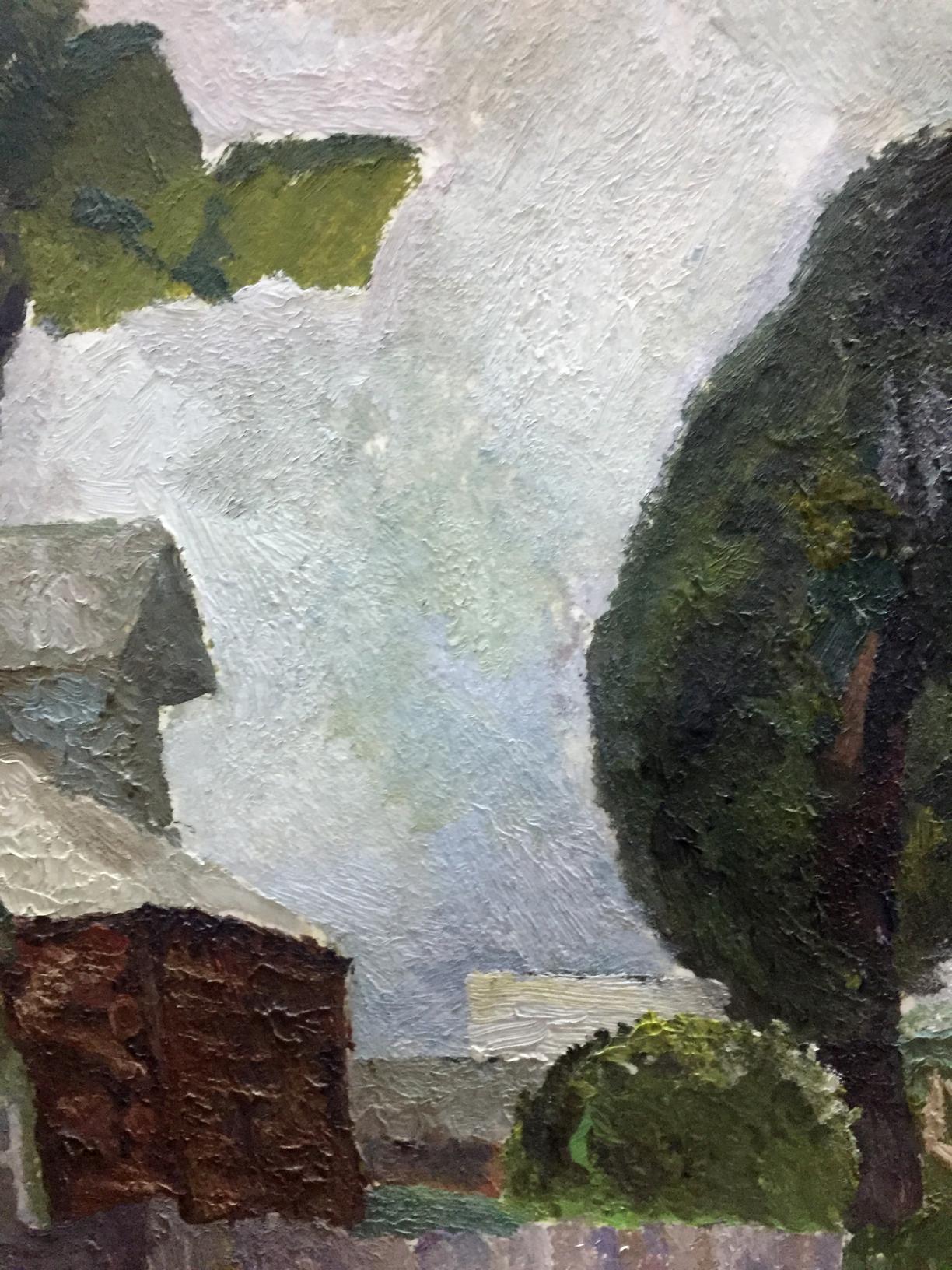 Oil painting Rural landscape Dulfan Lucien Veniaminovich