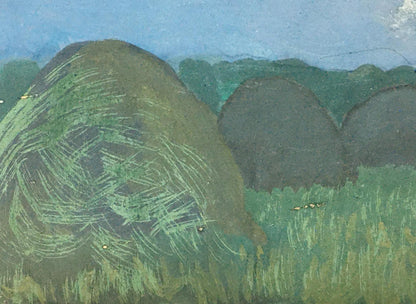 Watercolor painting Night landscape Tsyupka Ivan Kirillovich