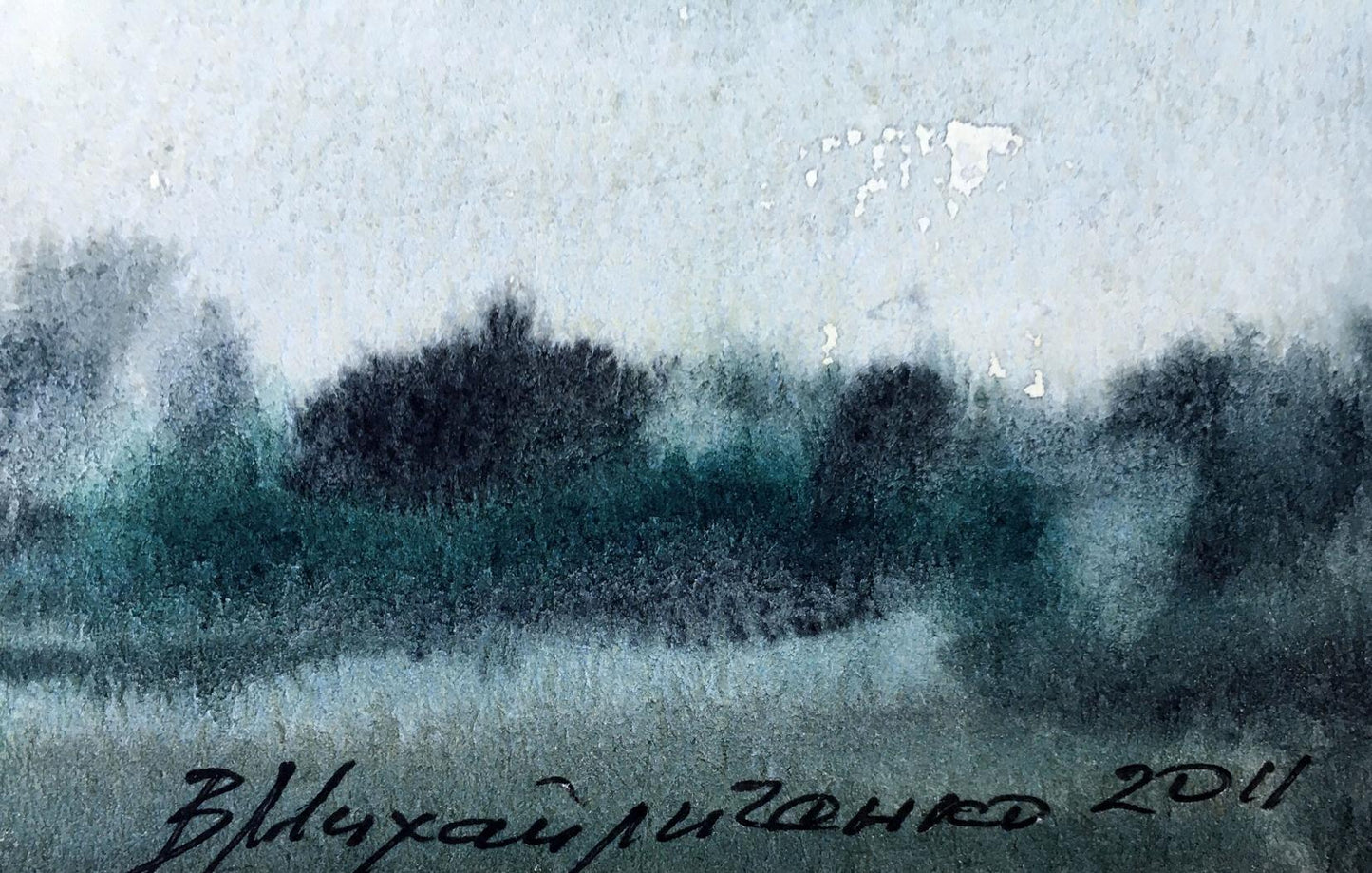 Watercolor painting After a thunderstorm Viktor Mikhailichenko