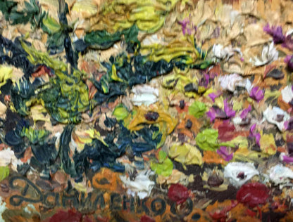 Oil painting Garden landscape Alexander Danilenko