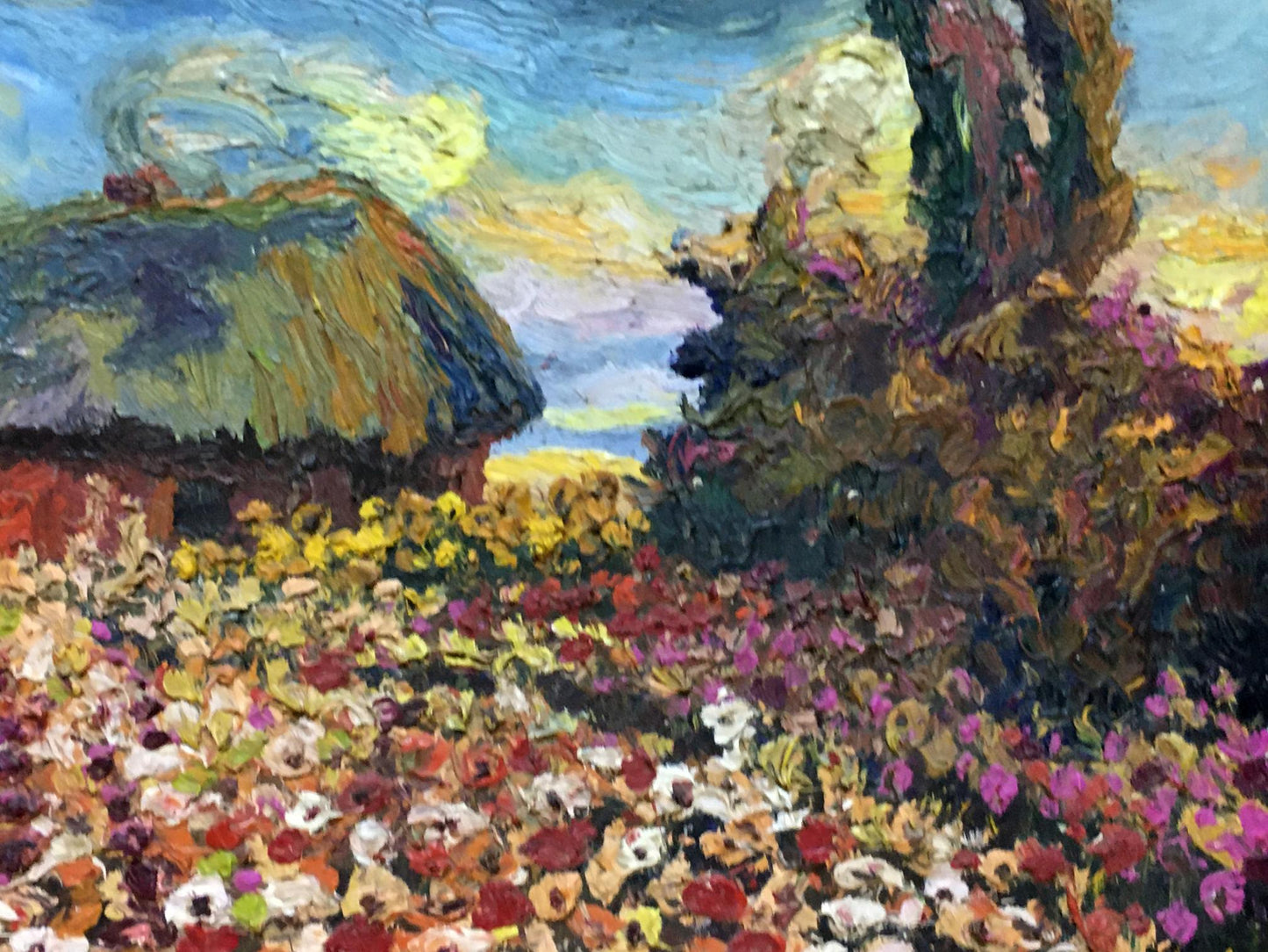 Oil painting Garden landscape Alexander Danilenko