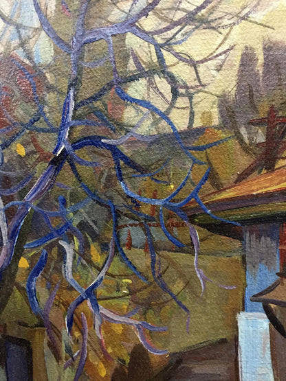 Oil painting Streets in the city Karelin Vyacheslav Dmitrievich