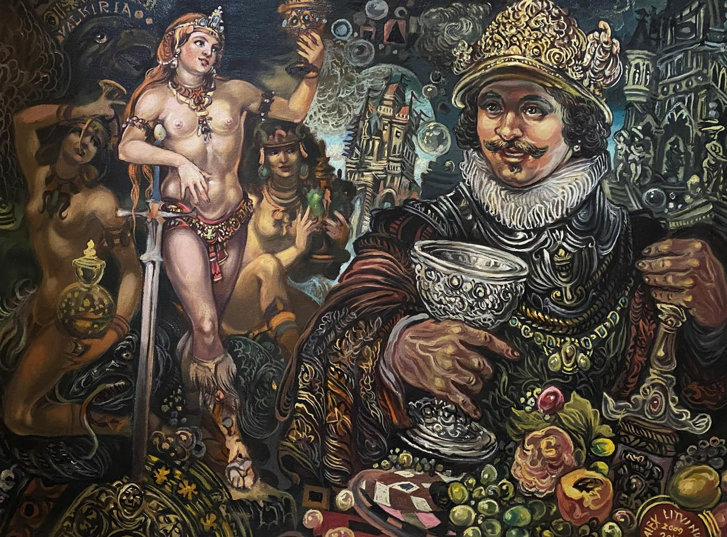 Oil painting Feast portrait painting