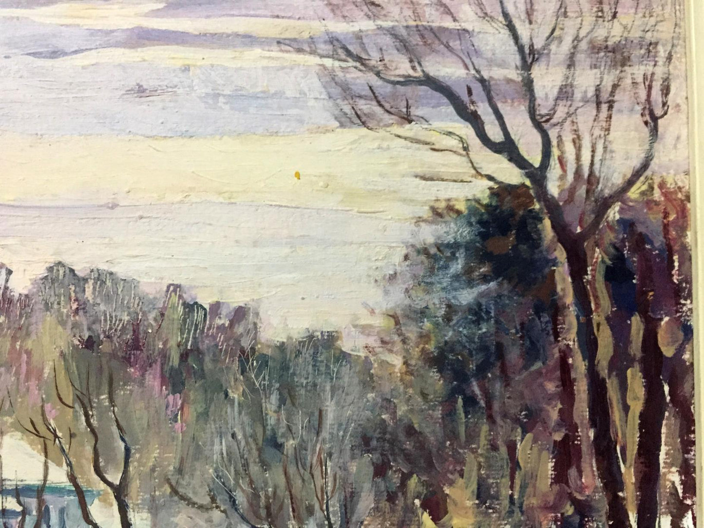 Oil painting Winter landscape Venichenko