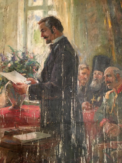 Oil painting Performance Daniil Bednoshey