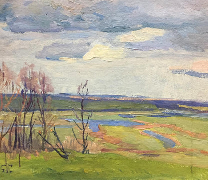 Oil painting Spring Moses Faybovich Gantman