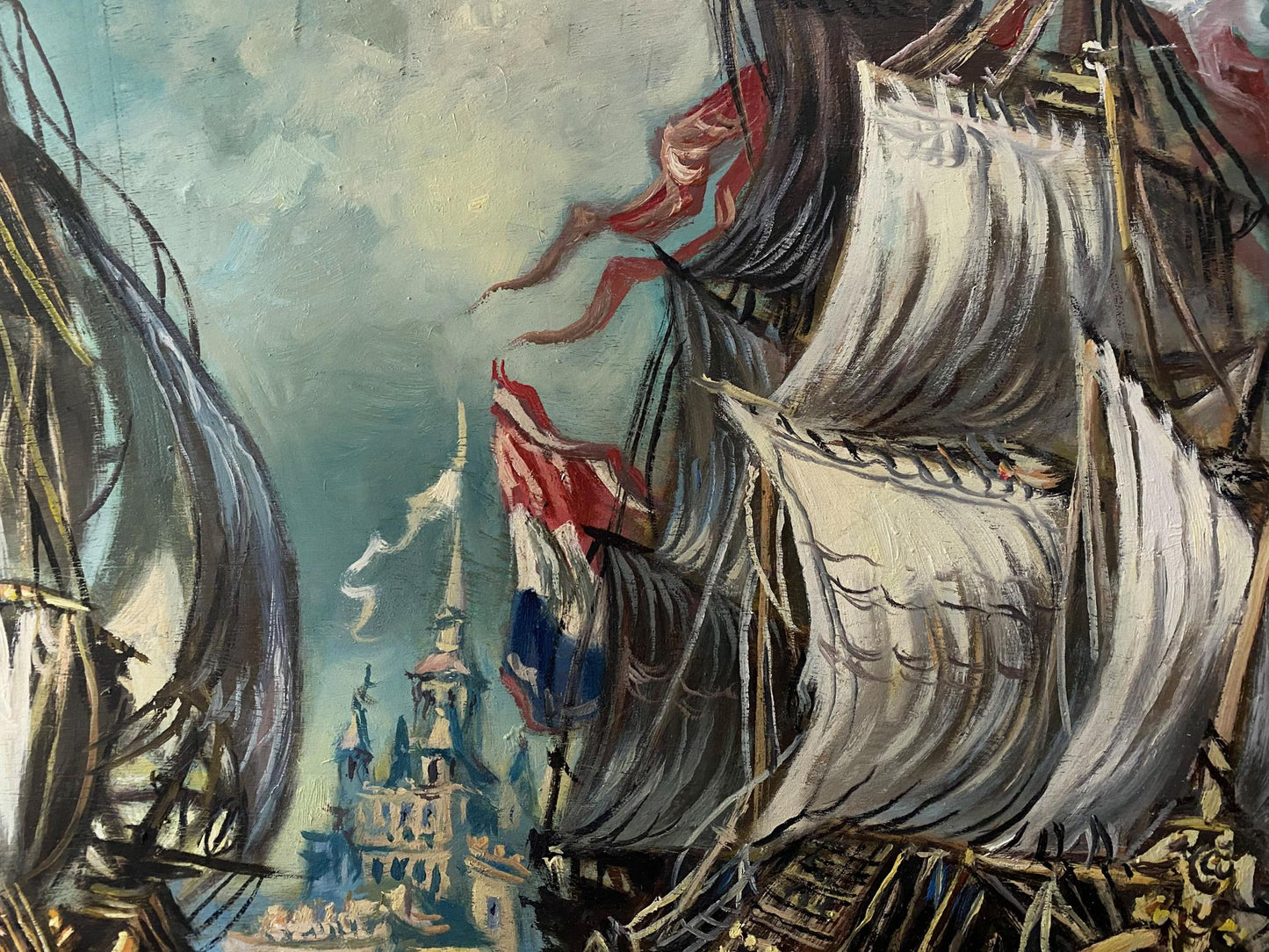 ships landscape art