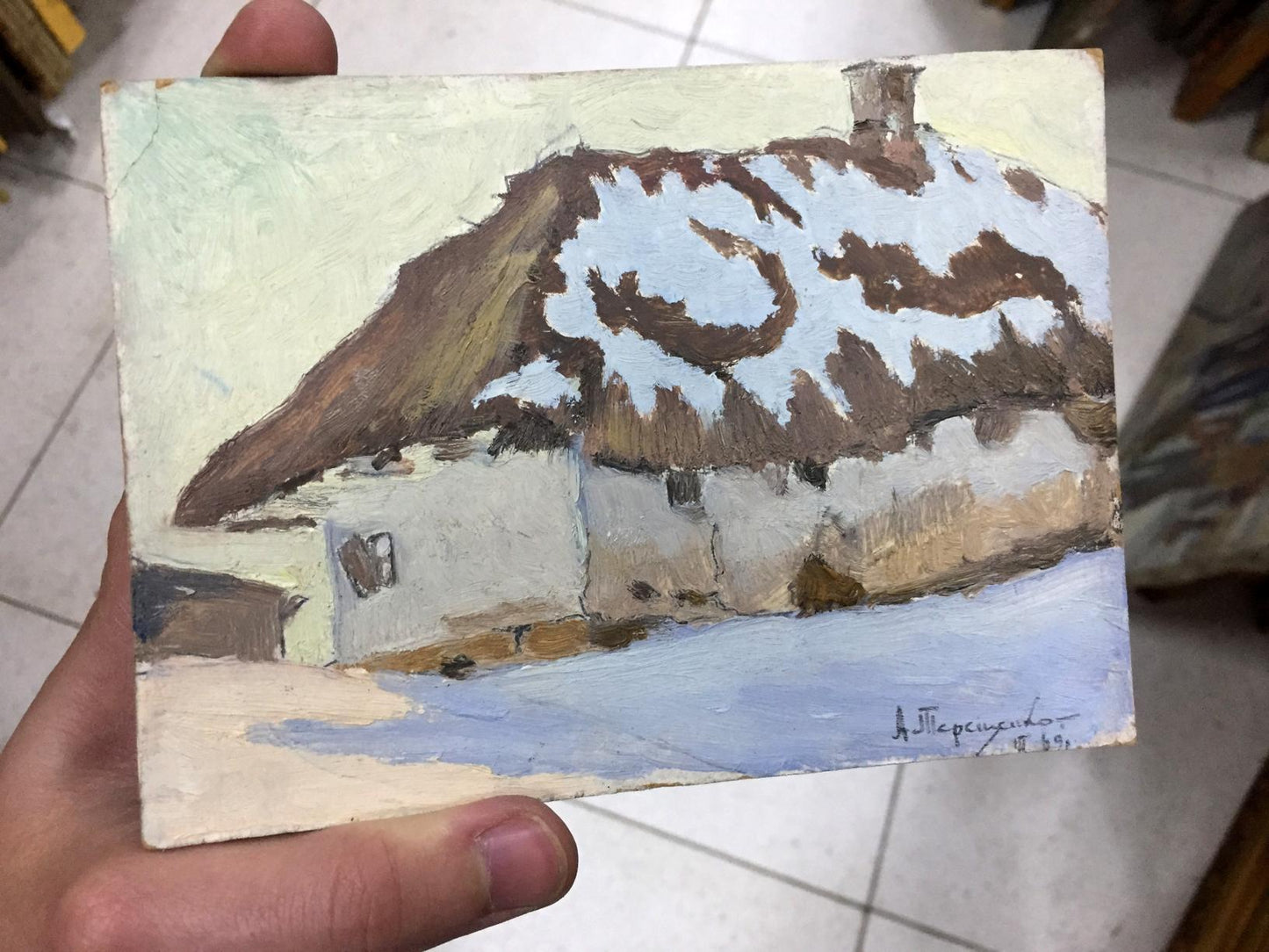 Oil painting House Tereshchenko Vasily Alekseevich